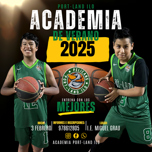 🏀 Academia de Basketball Port-Land Ilo – Formación Todo el Año 💚