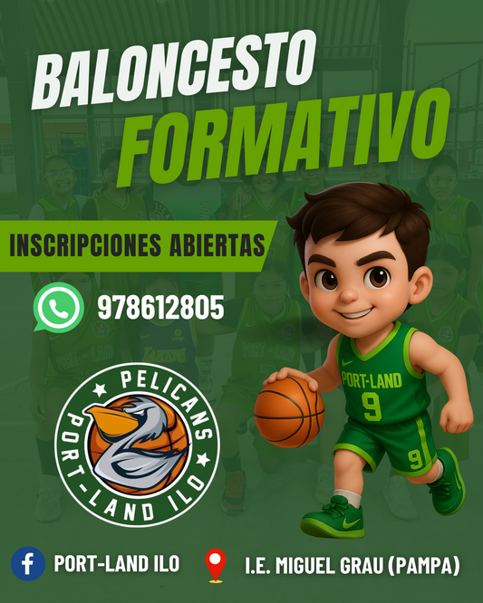 🏀 Academia de Basketball Port-Land Ilo – Formación Todo el Año 💚